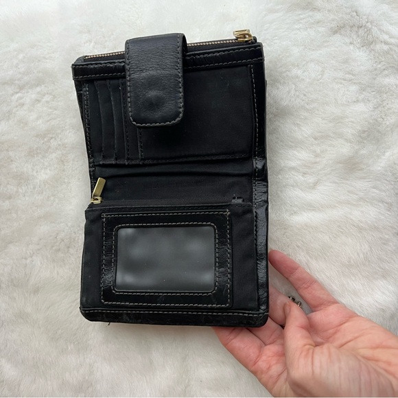 Fossil Wallet Ellis Multifunctional Black Leather - Picture 6 of 14